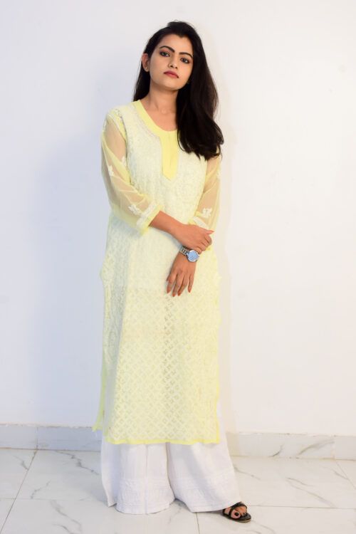 Lucknowi Chikan Kurti,dress for Women, Women Dress for Summer Party Dress  Handmade Ethnic Wear Summer Dress With Free Matching Slip,inner . - Etsy